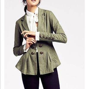 free People cinched waist blazer